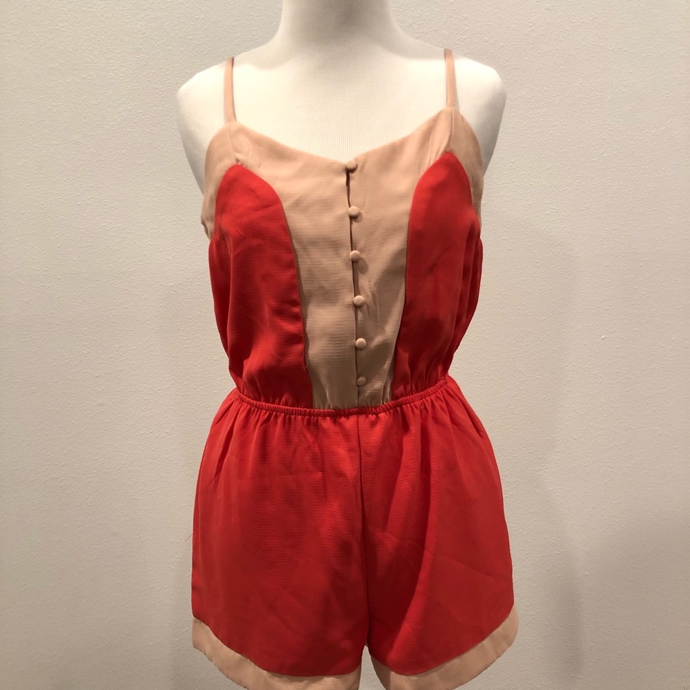 Color Block Romper, Size S